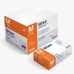 Guante Látex c/polvo (Caja 100) SX01