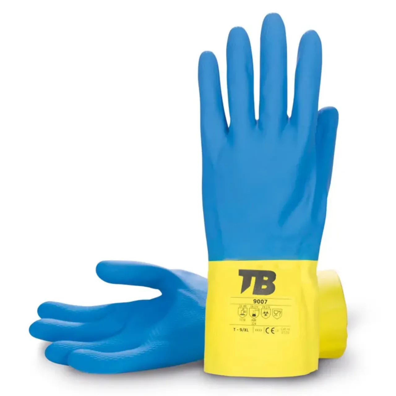 Guante Latex Bicolor 9007