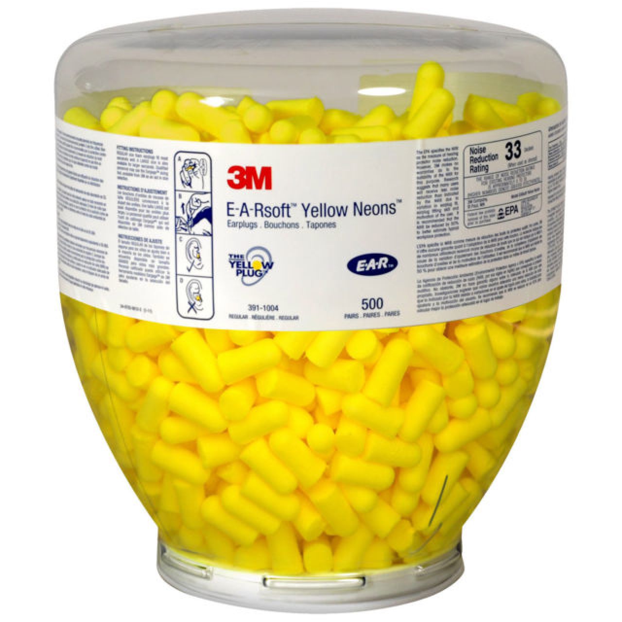Carga 500 tapones EAR SOFT YELLOW