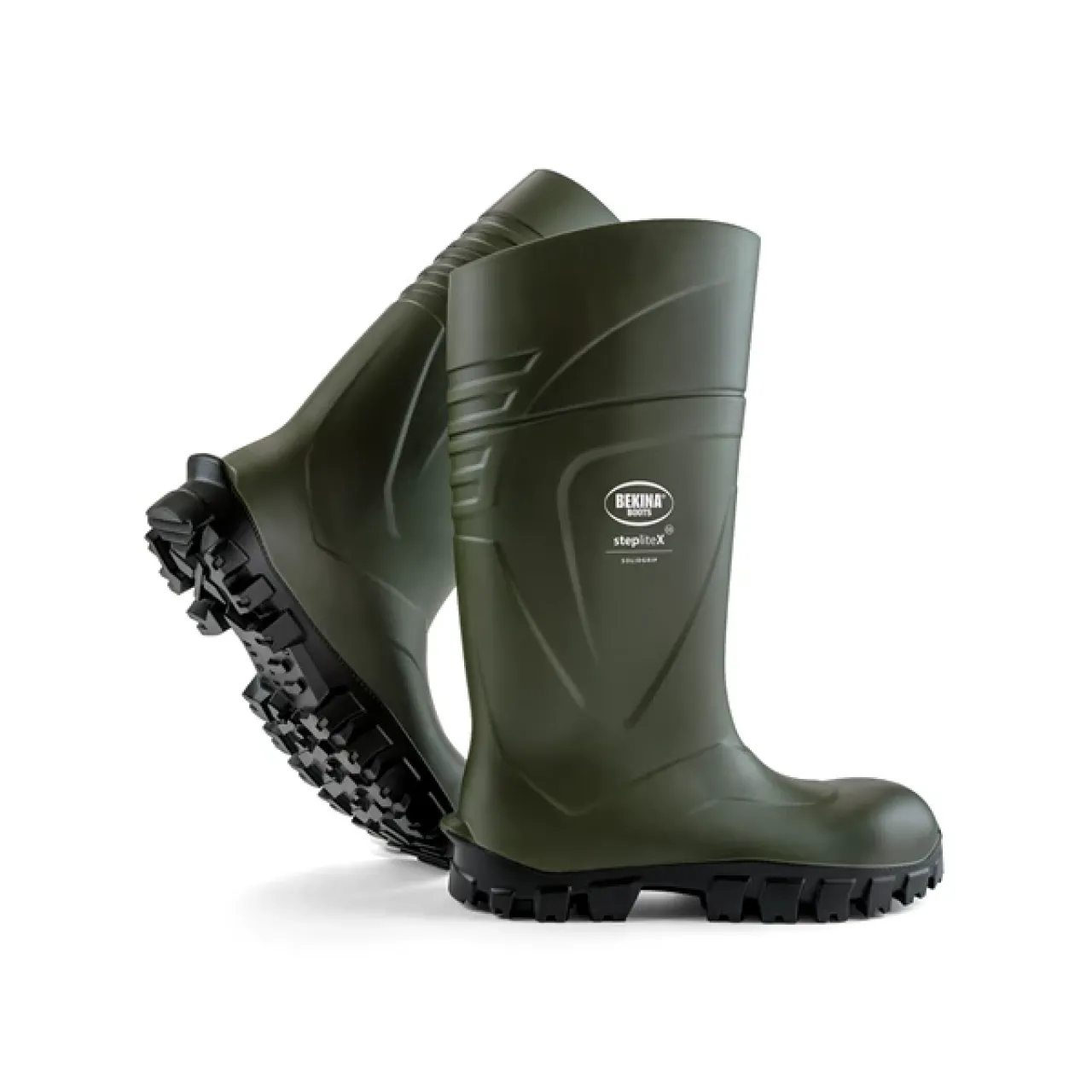 Bota StepliteX SolidGrip, puntera y plantilla de acero (S5), verde