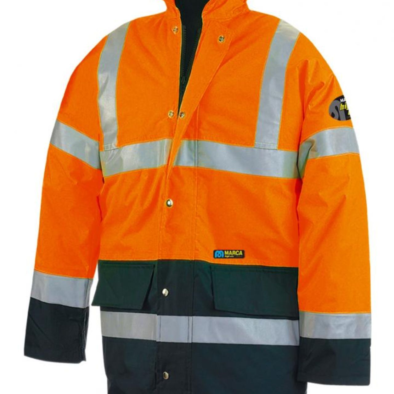 Parka A.V. Bicolor Naranja/Marino